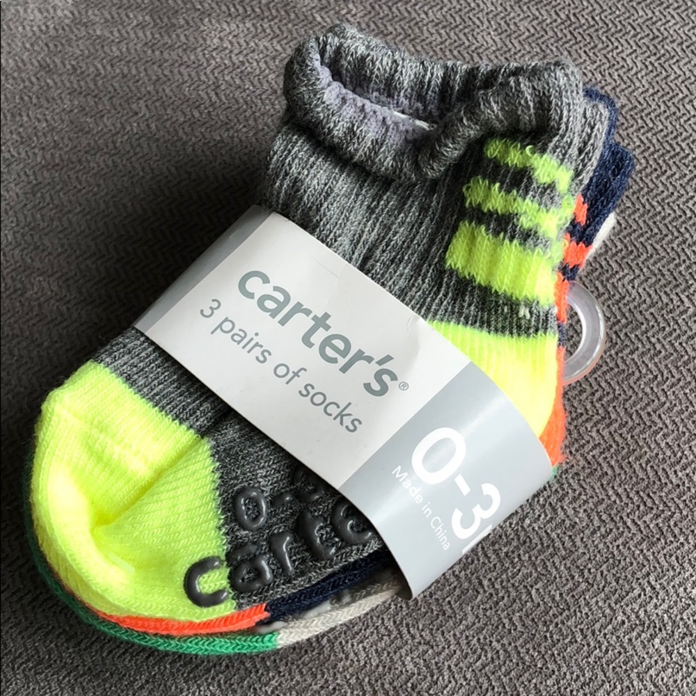 Boys 0-3 month carters socks